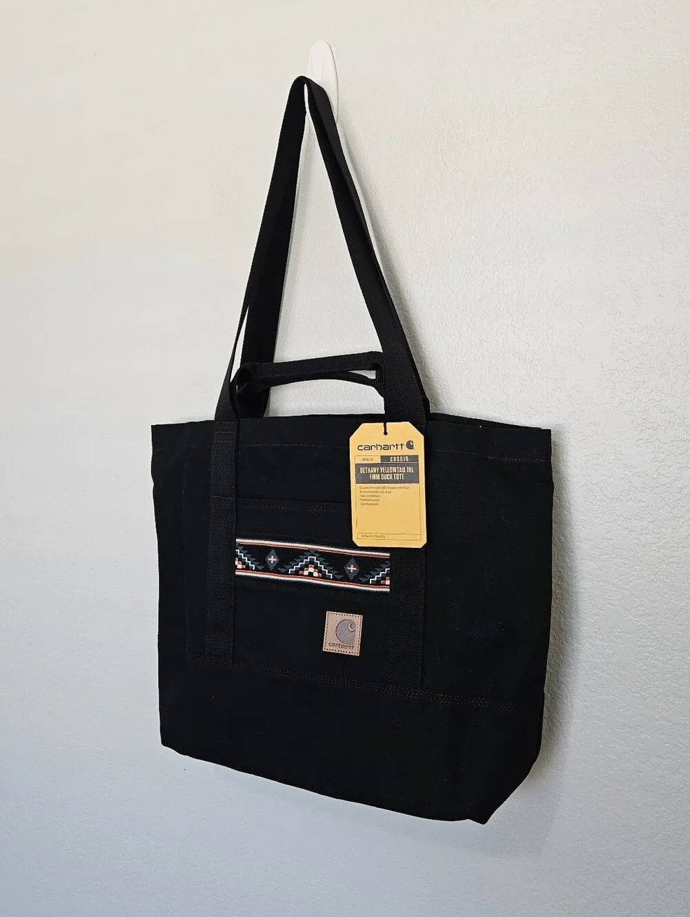NWT Carhartt Bethany Yellowtail Duck Tote Bag Vertical 18L Southwestern Rare